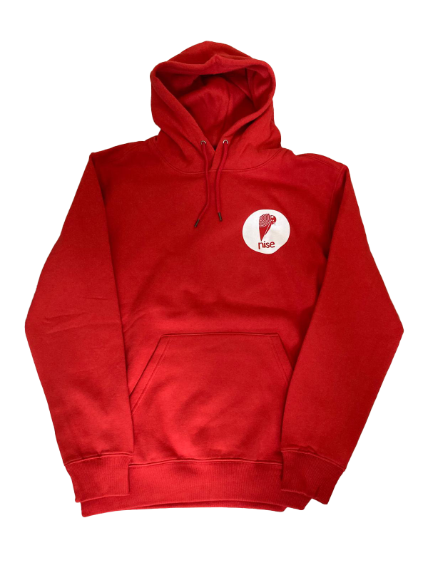 Nise Hoodie Red with Circle Logo